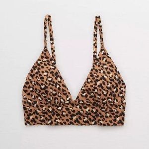 Aerie Cheetah Print bathing suit top